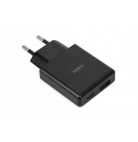 iBOX C-43 Slim GaN PD30W Wall charger, Black