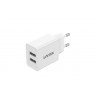 UNTIEK CHARGER 2X USB-A, 12W, WHITE, P1113A-EU