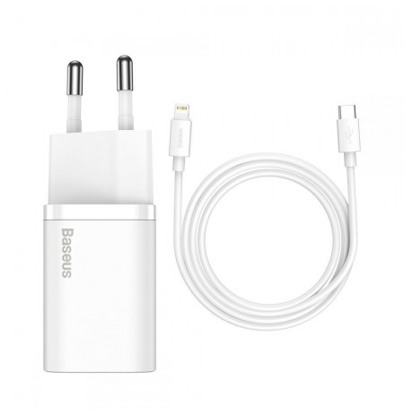 Baseus TZCCSUP-B02 mobile device charger Universal White AC Fast charging Indoor