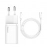 Baseus TZCCSUP-B02 mobile device charger Universal White AC Fast charging Indoor