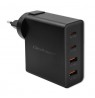 Qoltec GaN POWER PRO Charger | 2xUSB-C | 2xUSB | 130W | 5-20V | 1.5-5A | XP | Black