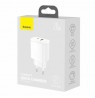 Baseus CCXJ-B02 mobile device charger Universal White AC Fast charging Indoor