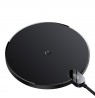 Baseus CCED000001 mobile device charger Headphones, Smartphone Black USB Wireless charging Indoor