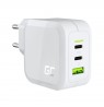 Green Cell CHARGC08W mobile device charger Headphones, Netbook, Smartphone, Tablet White AC Fast charging Indoor