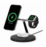 Belkin WIZ009VFBK-V2 - magnetic 3-in-1 wireless charging stand with Qi2 15W, black