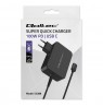 Qoltec 52388 GaN POWER PRO charger | 1xUSB-C | 100W | 5-20V | 3-5A | Black