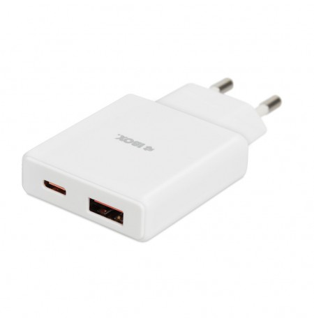 iBOX C-43 Slim GaN PD30W Wall charger, White
