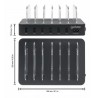 Manhattan Charging Station, 6x USB-A Ports, Outputs: 6x 2.4A, Smart IC, LED Indicator Lights, Black, Three Year Warranty, Box