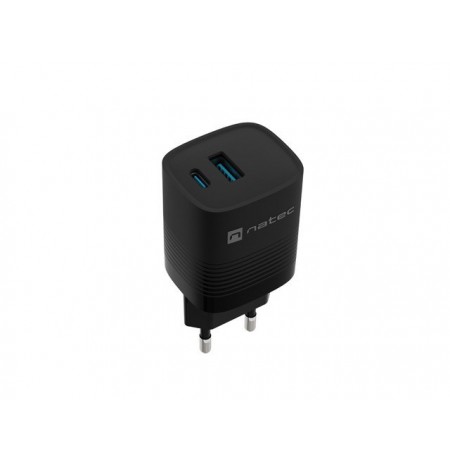NATEC CHARGER RIBERA GAN 1X USB-A + 1X USB-C 30W