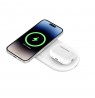 BELKIN MAGNETIC CHARIGING PAD 2IN1 QI2 15W WHITE
