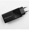 Qoltec 52382 GaN POWER PRO charger | 1xUSB type C | 1xUSB A | 100W | 5-20V | 1.5-5A | PD | Black