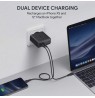 AUKEY PA-D5 GaN mobile device charger Black 2xUSB C Power Delivery 3.0 63W 6A Dynamic Detect