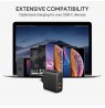 AUKEY PA-D5 GaN mobile device charger Black 2xUSB C Power Delivery 3.0 63W 6A Dynamic Detect