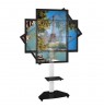 Techly Floor Support with Shelf Trolley TV LCD/LED/Plasma 37-70" White