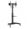 Techly Trolley Floor Support with Shelf LCD TV/LED 32-65"