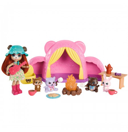 Enchantimals Camping Trip Set + Bear Doll HTW71 MATTEL