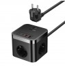 Baseus PowerCombo Universal power strip Indoor Black