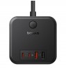 Baseus PowerCombo Universal power strip Indoor Black