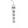 Gembird TSL-PS-S4U-01-W Smart power strip 4 AC outlet(s) Type E 1.5 m 3 3880 W White