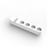 Gembird TSL-PS-S4U-01-W Smart power strip 4 AC outlet(s) Type E 1.5 m 3 3880 W White