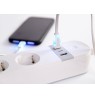 Gembird TSL-PS-S4U-01-W Smart power strip 4 AC outlet(s) Type E 1.5 m 3 3880 W White