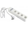 Gembird TSL-PS-S4U-01-W Smart power strip 4 AC outlet(s) Type E 1.5 m 3 3880 W White