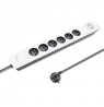 Qoltec 50294 surge protector White-grey 6 AC outlet(s) 230 V 1.8 m