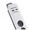 Qoltec 50294 surge protector White-grey 6 AC outlet(s) 230 V 1.8 m