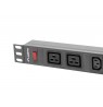 LANBERG RACK 19" PDU (1U, 16U, 2X C19, 8X C13,2M)