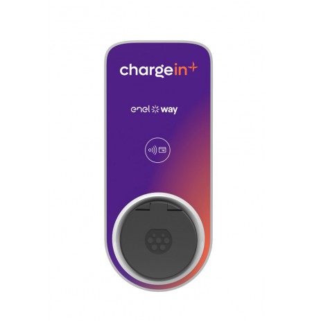 Enel X JuiceBox Plus 3.0 socket Type 2 22kW, three-phase wifi+cellular with Global SIM MVNO, RFID card included, EMM backend