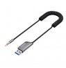 Savio TR-16 Transmitter AUX adapter with hands-free function, Bluetooth 5.3, Google Assistant/Siri