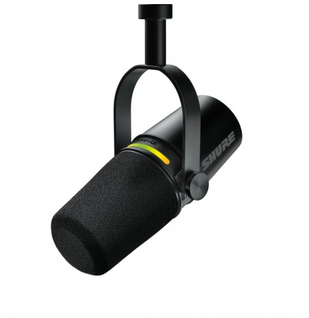 Shure MV7+-K-BNDL - lectern/vocal microphone with XLR/USB-C connector, black + desk stand GATOR