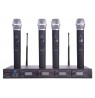 PLL-400 UHF Microphone 4 Channels (4 Handheld Microphones)