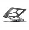 UNITEK LAPTOP STAND FOLDABLE +HUB USB-C HDMI 4K PD