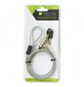Techly 107289 cable lock Silver 1.8 m