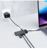 GREEN CELL HUB USB-C ADAPTER GC CONNECT 7W1 (3XUSB 3.1, HDMI 4K 60HZ, USB-C PD 85W, MICROSD/SD)