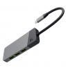 GREEN CELL HUB USB-C ADAPTER GC CONNECT 7W1 (3XUSB 3.1, HDMI 4K 60HZ, USB-C PD 85W, MICROSD/SD)