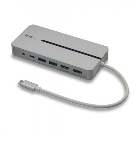 I/O DOCKING STATION USB-C/MINI DUAL 4K 43360 LINDY