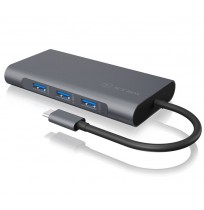 Icy Box IB-DK4040-CPD USB Type-C™ DockingStation with two video interfaces | Raidsonic