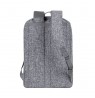 RIVACASE Anvik 15.6" laptop backpack, 15L, gray, waterproof fabric, pockets for 10.5" tablet, smartphone, documents, accessories