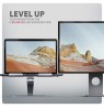 AXAGON STND-LQ Stand for 10 to 16 Inch Laptops and Tablets - Silver