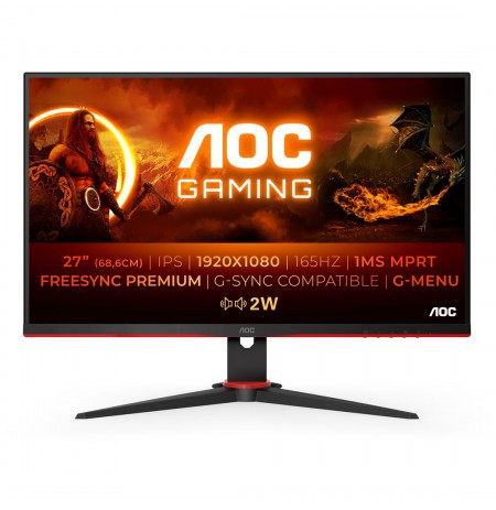 AOC G2 27G2SPAE/BK LED display 68.6 cm (27") 1920 x 1080 pixels Full HD Black, Red