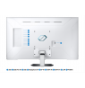 Samsung Odyssey Neo G7 G70NC LS43CG700NUXEN 43 " VA UHD 16:9 1 ms 400 cd/m2 Black/White HDMI ports quantity 2 144 Hz