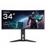 GIGABYTE MO34WQC2 34" OLED WQHD Curved Gaming Monitor - 3440 x 1440, 240Hz, 0.03ms, KVM, 250 cd/m², FreeSync Premium Pro,