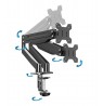 Esperanza ERW020 Gas desk mount for two monitors 17-27‘’ up to 6kg