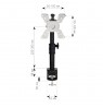 Techly 13-30" Desk Stand for Monitor Short Arm Tilt" ICA-LCD 500BK