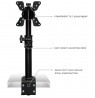 Techly 13-30" Desk Stand for Monitor Short Arm Tilt" ICA-LCD 500BK