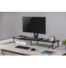 Gembird MS-TABLE2-01 Monitor stand for 2 monitors (long rectangle) black