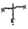Maclean desk mount for 2 monitors, VESA 75x75 and 100x100, 17-32", 2x 9kg, MC-754N