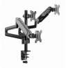 Gembird MA-DA3-01 Desk mounted adjustable mounting arm for 3 monitors (full-motion), 17”-27”, up to 7 kg